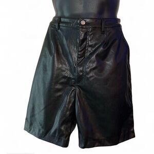 H&M Divided Women’s Faux Leather High Waist shorts